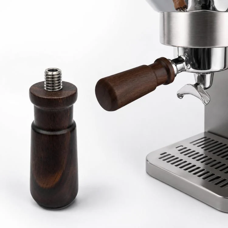 Walnut Wooden Handle Replacement Compatible with M10 Espresso Portafilters(71mm)
