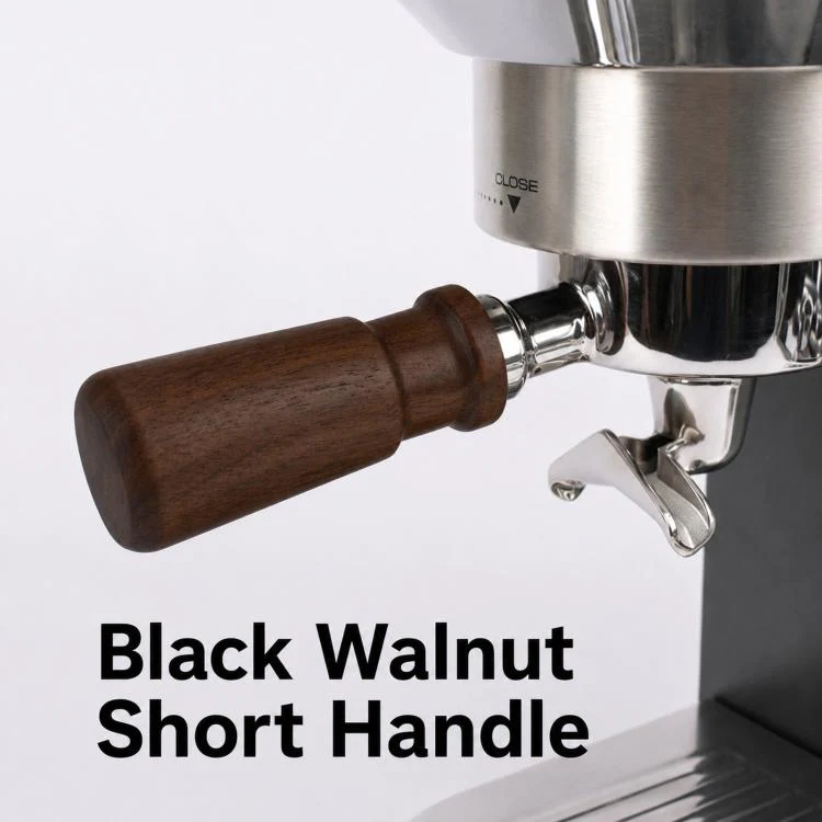 Walnut Wooden Handle Replacement Compatible with M10 Espresso Portafilters(71mm) - Image 5
