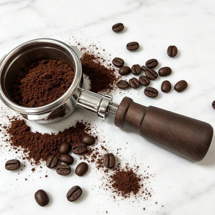 Walnut Wooden Handle Replacement Compatible with M10 Espresso Portafilters(71mm) - Image 6