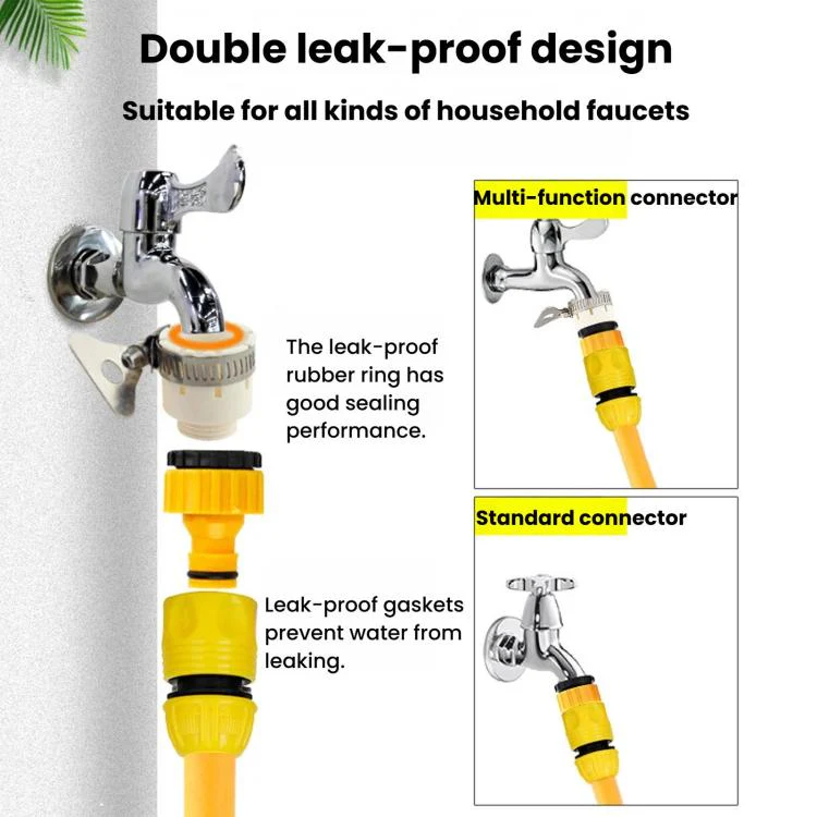 Water Tap Hose Connection Repair Adapter Nozzle Converter Washing Machine Water Inlet Connector, Spec: 1/2 inch Hose Mender - Image 5