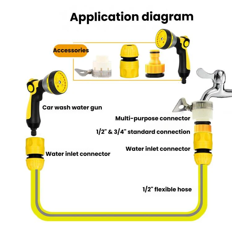 Water Tap Hose Connection Repair Adapter Nozzle Converter Washing Machine Water Inlet Connector, Spec: 3/8 inch Hose Connector - Image 4