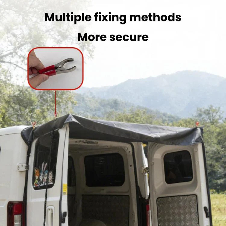 Waterproof Oxford Fabric Truck Tailgate Sun Cover Vehicle Rear Door Sun Shade, Spec: Large - Image 6