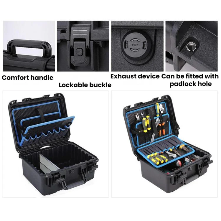 Waterproof Shockproof Portable Electrical Repair Toolbox, Color: 440 Green - Image 4