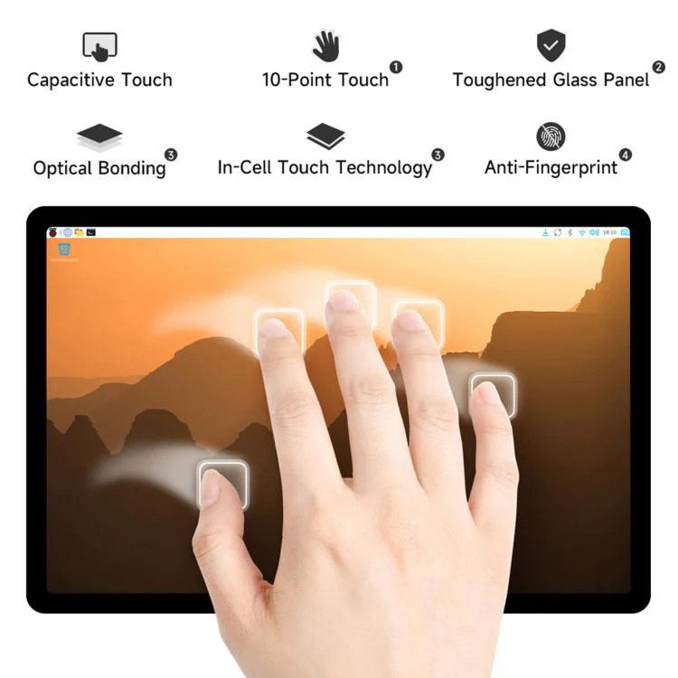 Waveshare 11EP-CAPLCD 11inch Capacitive Touch Display 1920×1200 Resolution, 10-Point Touch US Plug - Image 6