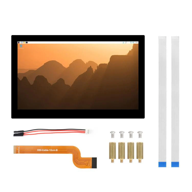 WAVESHARE 13.3 inch High Resolution DSI Capacitive Touch Display, 1920 × 1080, IPS, Toughened Glass Panel, DSI Interface, 10-Point Touch, Spec: Without Back Panel