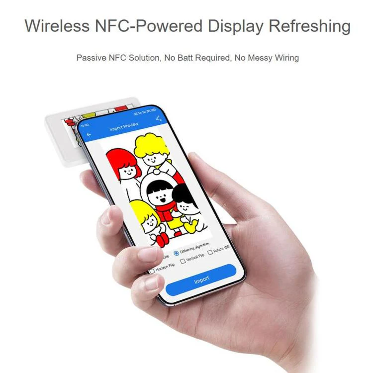 WAVESHARE 2.9 Inch Passive NFC-Powered E-Paper (G), Red / Yellow / Black / White 4-Color Displaying, Wireless Powering & Refreshing - Image 3