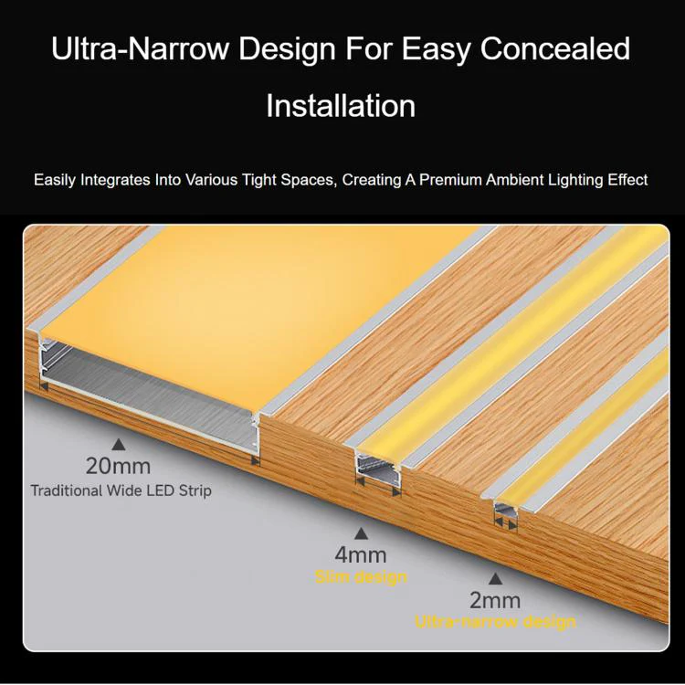 Waveshare 4000K DC 12V 5m 480 LEDs/m Single-Color COB Soft Light Strip No Light Spots Supports Free Cutting 4mm Width - Image 5