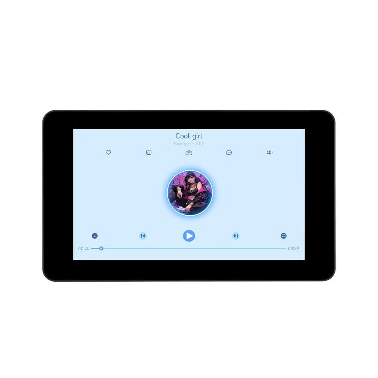 WAVESHARE ESP32-S3 7 Inch AI Voice Touch Display Development Board, 800 × 480 Resolution, 5-Point Touch, IPS Display Panel, Supports 2.4GHz Wi-Fi & BLE 5, Spec: No Battery