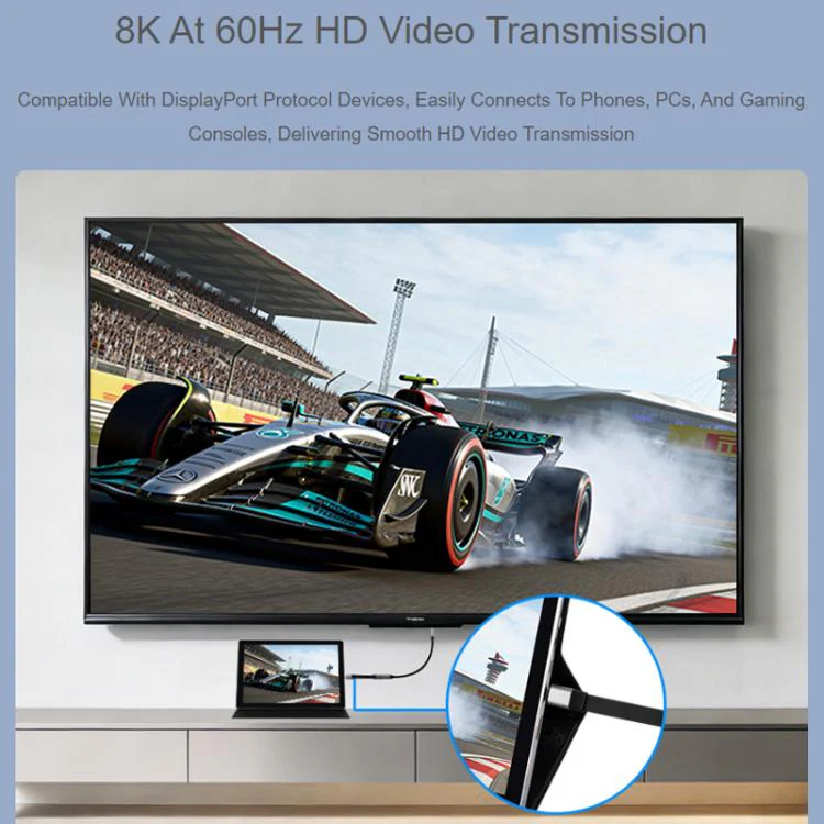 WAVESHARE USB4 V2.0 Type-C Extension Cable 80Gbps High-Definition Video Transmission, Version: 90-Degree Bend Head - Image 8