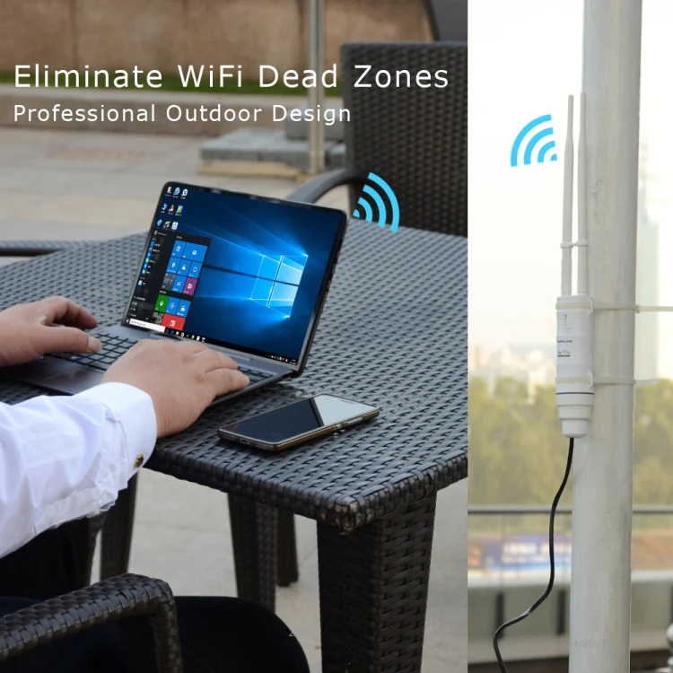 WAVLINK AC600 AP 2.4G/5G Dual Frequency Outdoor High Power Repeater, Plug Type:EU Plug - Image 8