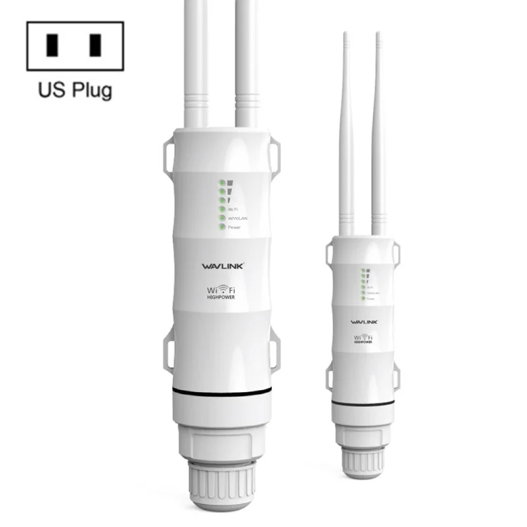 WAVLINK AC600 AP 2.4G/5G Dual Frequency Outdoor High Power Repeater, Pulg Type:US Plug
