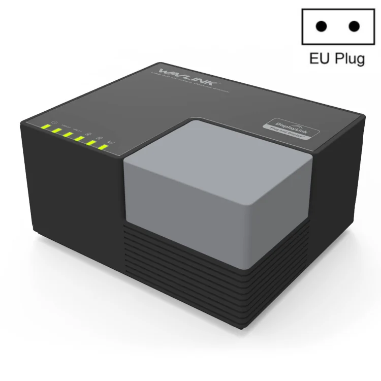 WAVLINK WL-UG39DK3 Fast Charging Gigabit Ethernet Dual Display Video Dock USB 3.0 Hub, Plug:EU Plug