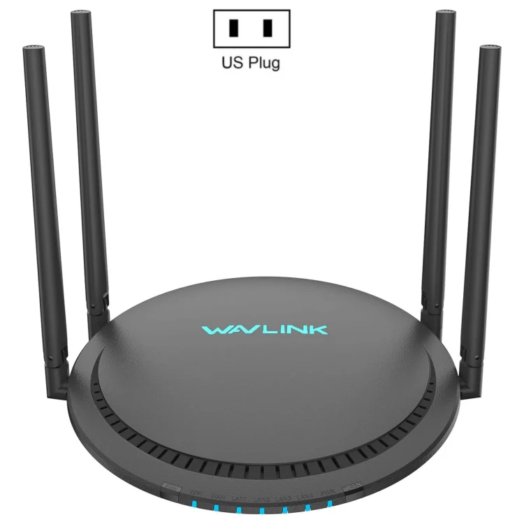 WAVLINK WN531P3 WAN / LAN Port Signal Booster Wireless Repeater AC1200 Wireless Routers, Plug:US Plug