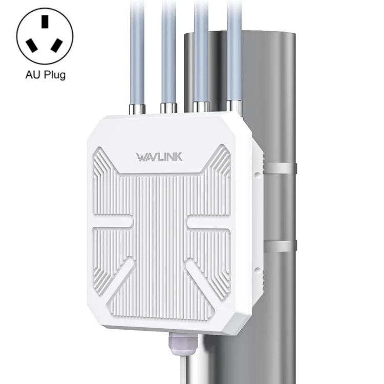 WAVLINK WN573HX1 WiFi 6 AX1800 IP67 Waterproof Outdoor Dual Band Wireless WiFi Routers, Plug:AU Plug