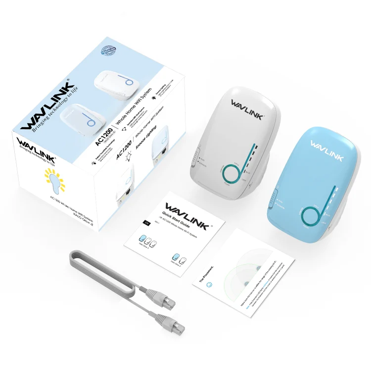 WAVLINK WN576K2 AC1200 Household WiFi Router Network Extender Dual Band Wireless Repeater, Plug:US Plug (Blue) - Image 9
