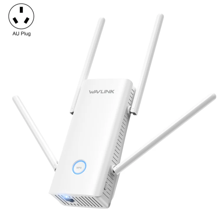 Wavlink WN583AX3 AX3000 Dual Band WiFi Repeater/AP/Router/Mesh Mode WiFi Extender, Plug:AU Plug