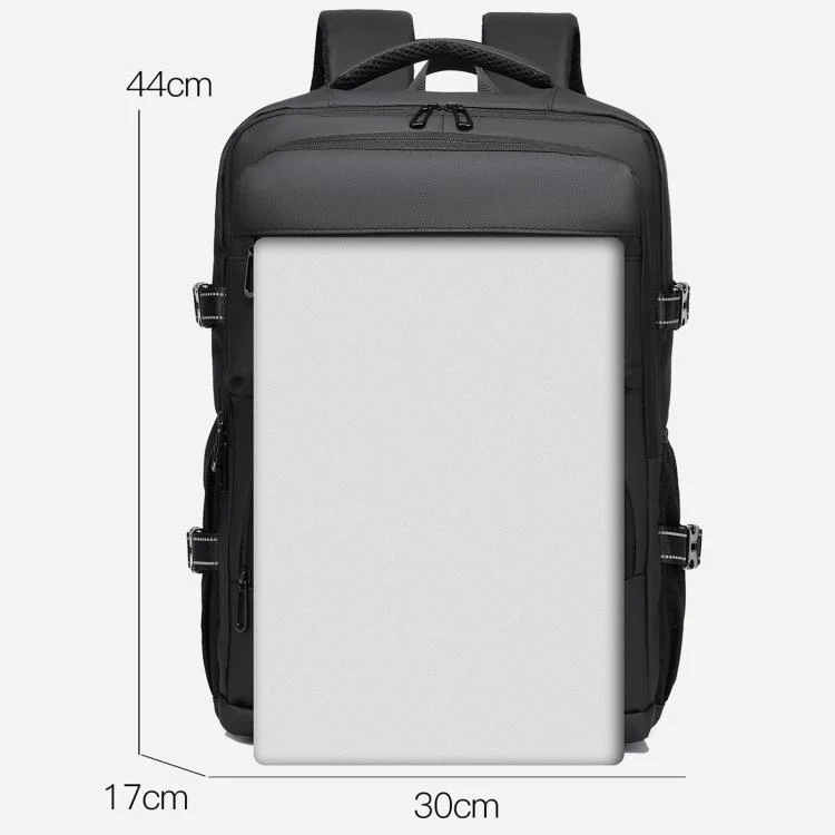 WEIXIEER B927 Men Minimalist Large-Capacity Backpack Waterproof Oxford Fabric Business Laptop Bag(Gray) - Image 3