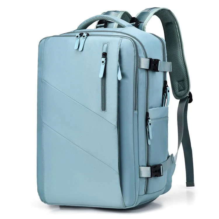 WEIXIER B695 Business Backpack Multi-Purpose Travel Bag Expandable Business Laptop Bag(Light Green)