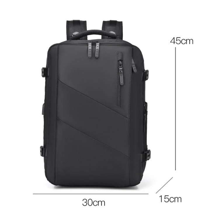 WEIXIER B695 Business Backpack Multi-Purpose Travel Bag Expandable Business Laptop Bag(Light Green) - Image 3