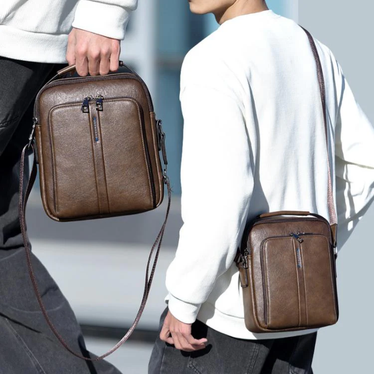 WEIXIER D833 Multi-Functional Men Shoulder Bag Commuter Large Capacity Crossbody Bag(Black) - Image 2