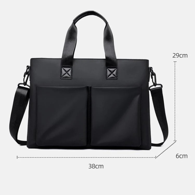 WEIXIER Men Briefcase Laptop Bag Waterproof Business Messenger Bag with Luggage Strap(Green) - Image 10