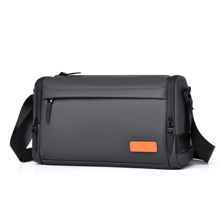 WEIXIER WD5624 Men Small Crossbody Bag Lightweight Messenger Bag with Multi-Pocket Design Waterproof & Anti-Scratch Shoulder Bag(Gray)