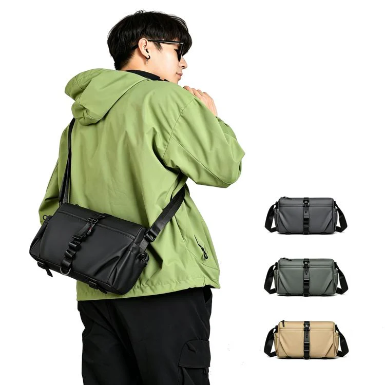 WEIXIER WD5628 Men Sling Bag Large Capacity Chest Pack With Magnetic Buckle, Expandable Bottom For Tripod(Green) - Image 2