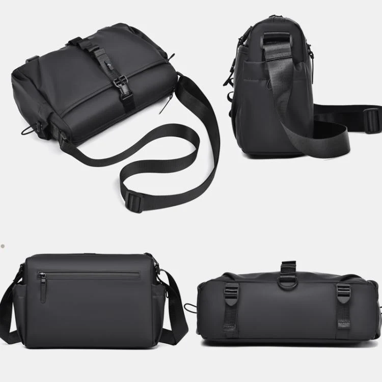 WEIXIER WD5628 Men Sling Bag Large Capacity Chest Pack With Magnetic Buckle, Expandable Bottom For Tripod(Green) - Image 9