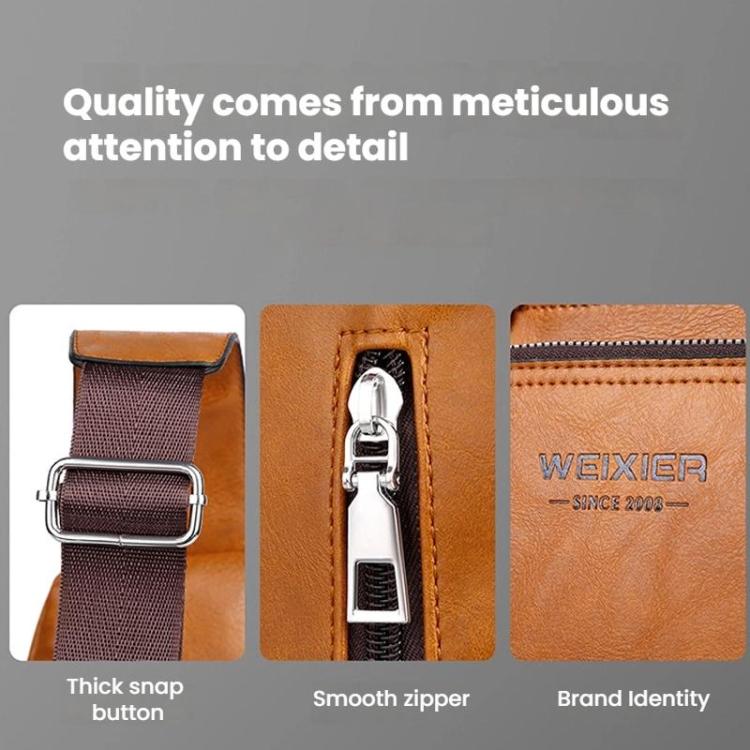 WEIXIER X451Men Crossbody Bag Outdoor Portable Chest Bag(Grey) - Image 9