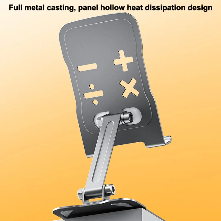 WEKOME WA-S104 Life Series Metal Foldable Rotating Desktop Holder(Tarnish) - Image 3