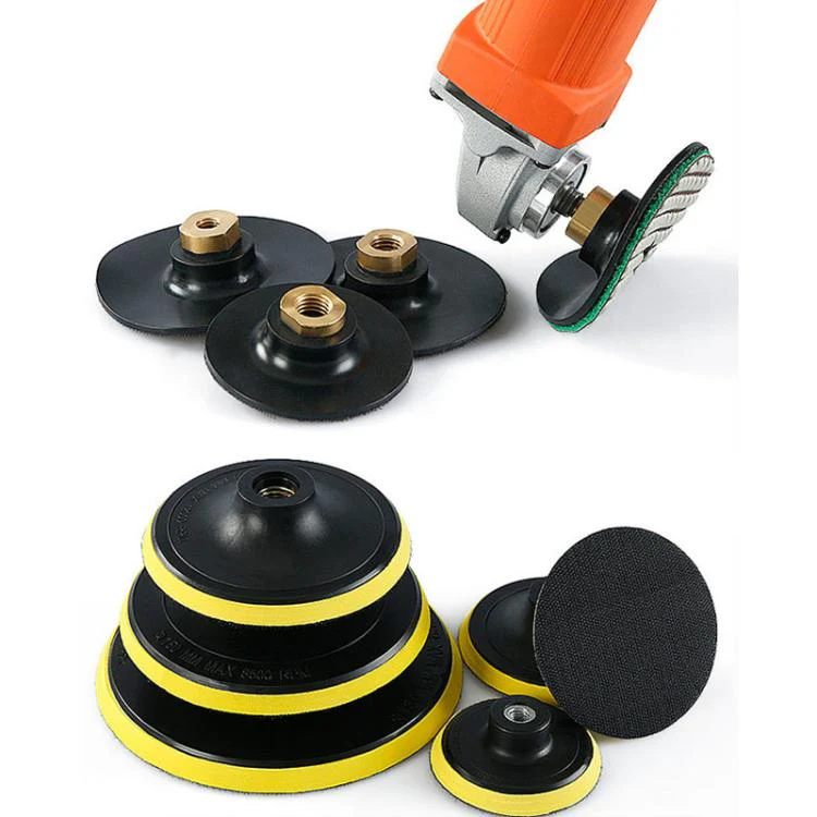 Wet / Dry Grinding Discs Stone Polishing Discs Self-Adhesive Disc Adapters, Spec: 15cm M14 Hole Thick Sponge - Image 5