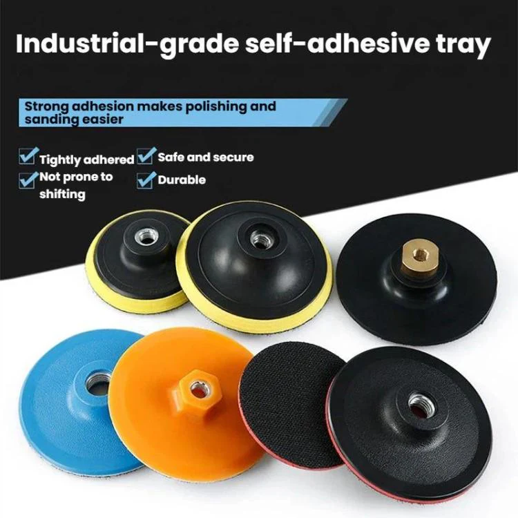 Wet / Dry Grinding Discs Stone Polishing Discs Self-Adhesive Disc Adapters, Spec: 8cm M16 Hole Blue - Image 2