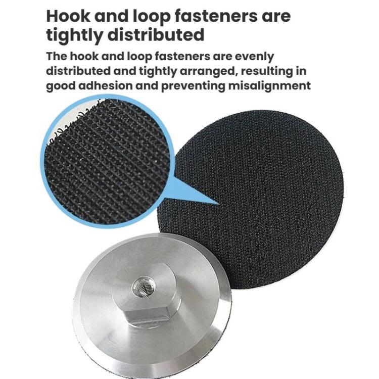 Wet Grinding Discs With Adhesive Backing Aluminum Alloy Suction Cup Self-Adhesive Trays Angle Grinder Heads, Spec: 8mm Thickness 4 inch 10cm M14 Hole - Image 3
