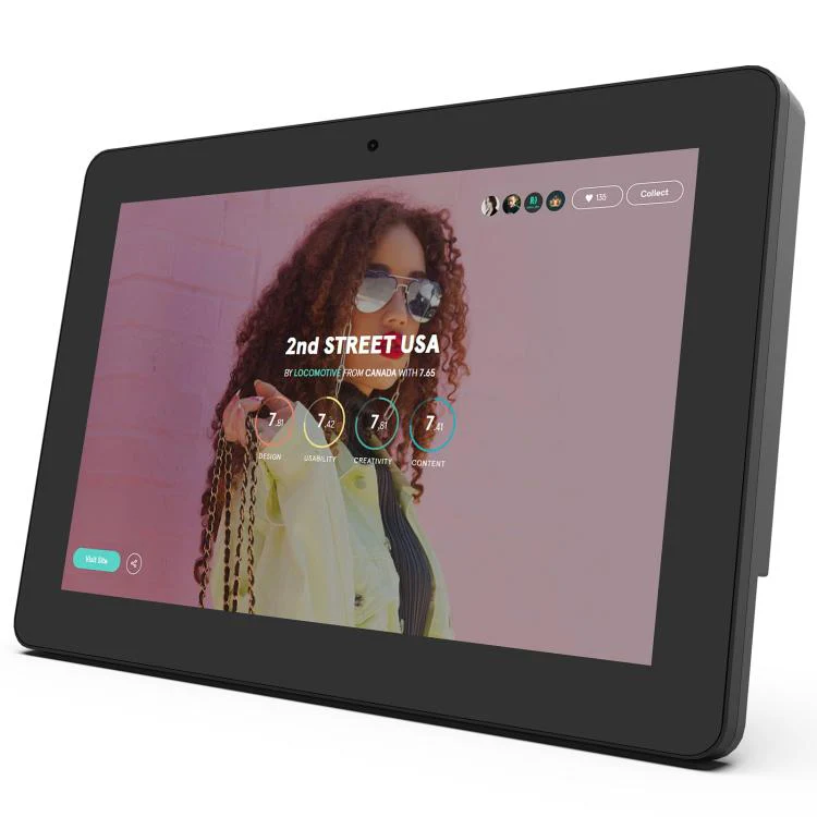 WF1036T 10.1 inch HD Touch Screen Digital Signage, 2GB+16GB, Android 11 RK3566 Quad Core, Plug:EU Plug(Black) - Image 2