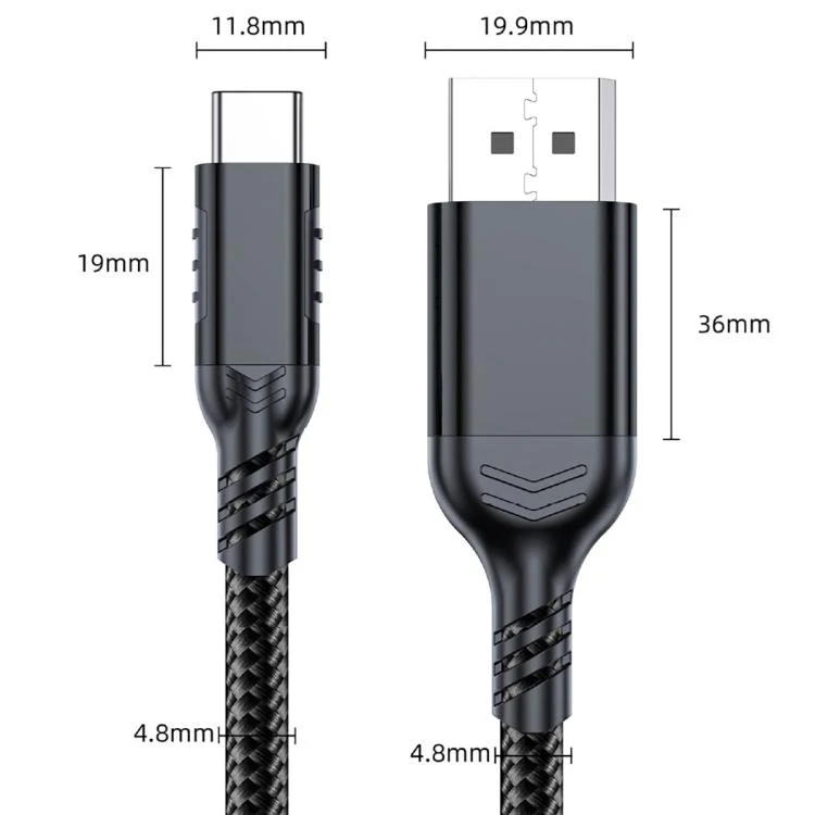 WG226 16K Ultra HD Type-C to DP 2.1 Display Cable Thunderbolt Adapter Cable No Logo, Length:1.8m(Black) - Image 4