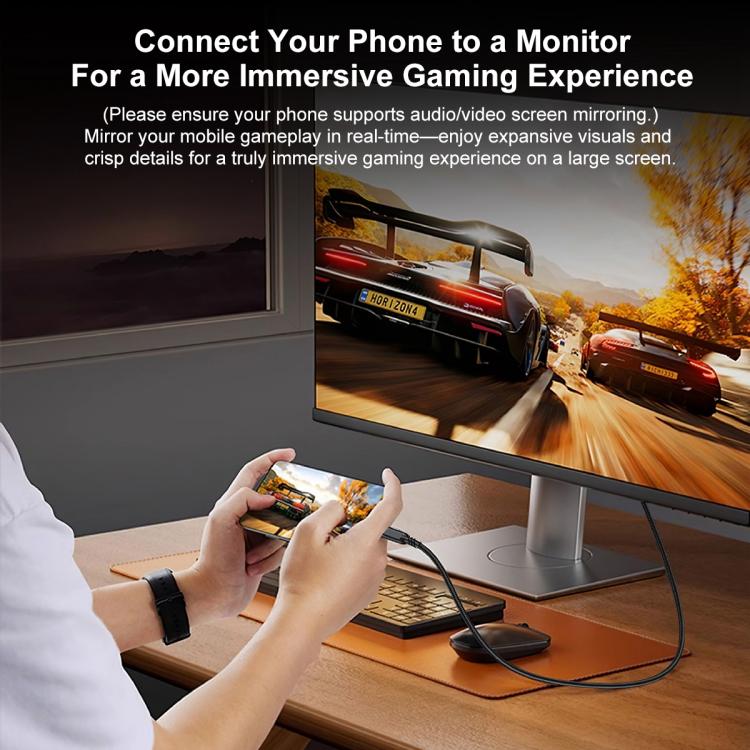 WG226 16K Ultra HD Type-C to DP 2.1 Display Cable Thunderbolt Adapter Cable with Logo, Length:1.5m(Black) - Image 7