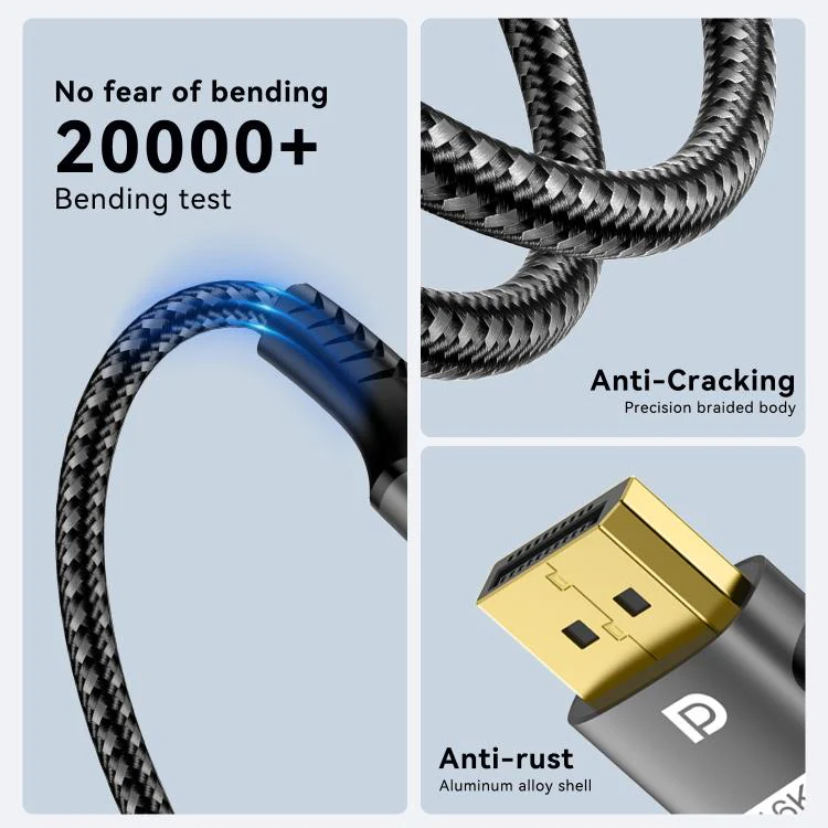 WG230 8K 120Hz DP2.1 to DP2.1 High Bandwidth High Refresh Rate Video Cable, Length:3m - Image 7