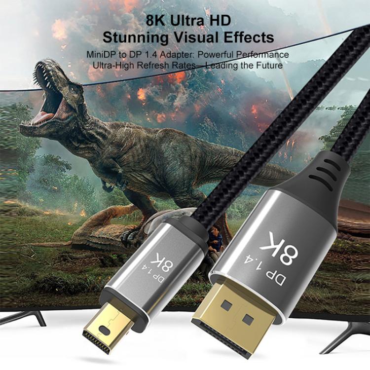 WG233 Mini DP to DP1.4 8K HD Video Adapter Cable, Length:1m(Black) - Image 4