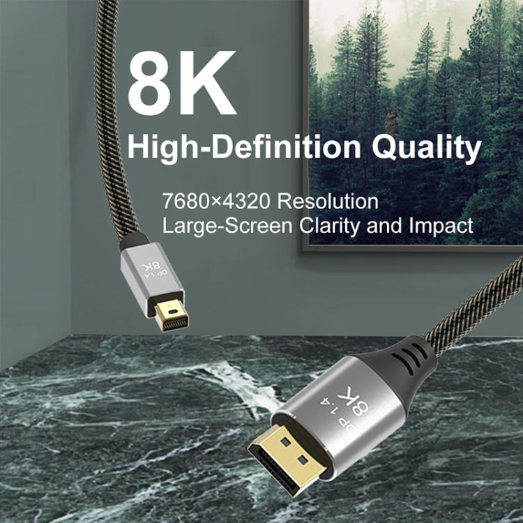 WG233 Mini DP to DP1.4 8K HD Video Adapter Cable, Length:2m(Black) - Image 6
