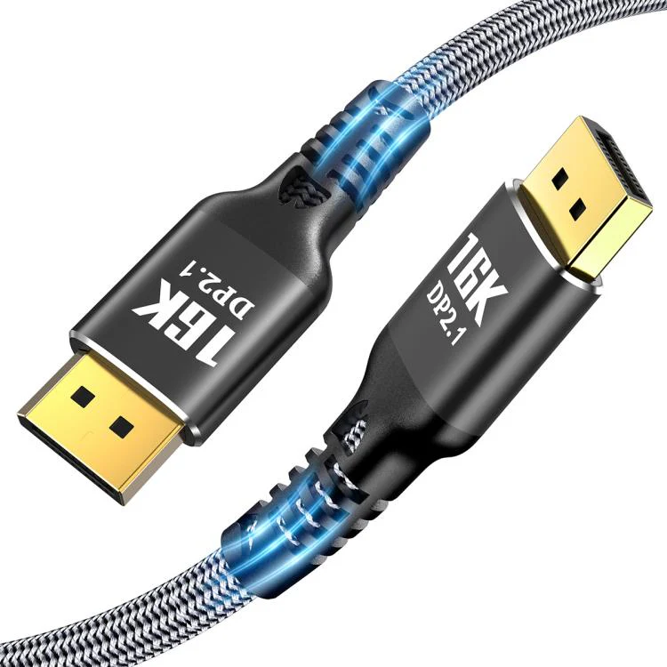 WG235 DP2.1 to DP2.1 16K 30Hz HD Video Adapter Cable, Length:3m(Black)