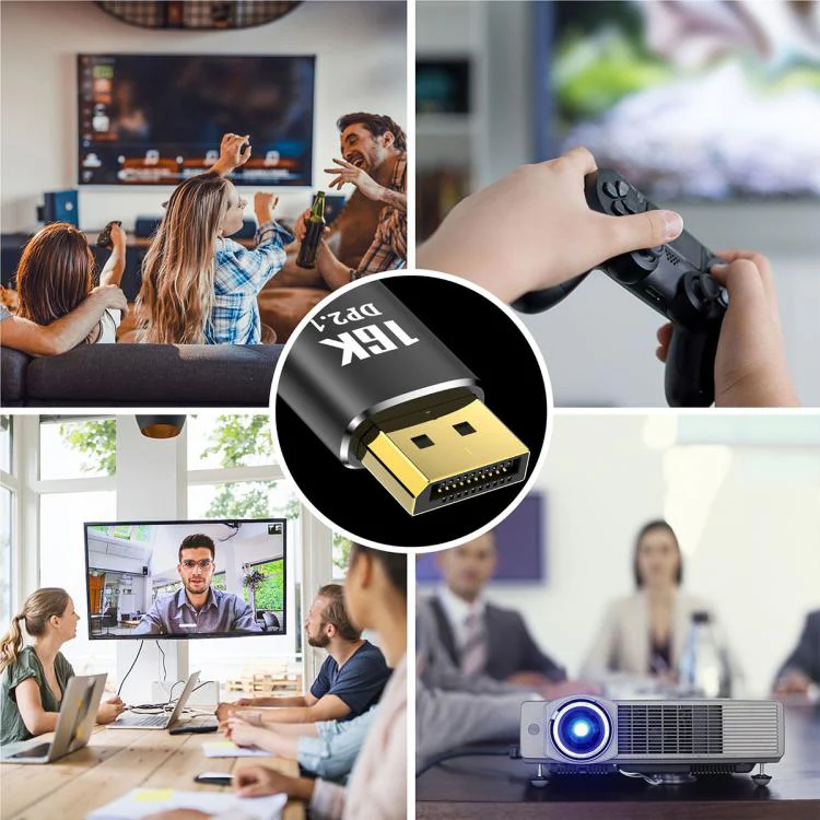WG235 DP2.1 to DP2.1 16K 30Hz HD Video Adapter Cable, Length:5m(Black) - Image 8