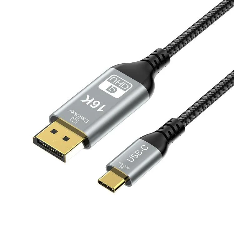 WG238 USB/Type-C to DP 16K 60HZ HD Adapter Cable, Length:2m