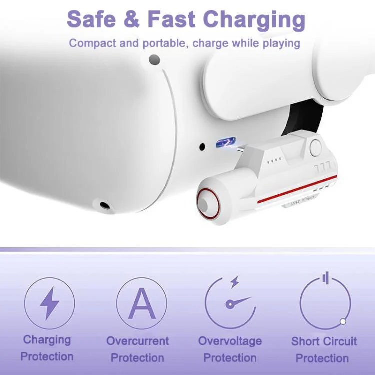 WG30 5000mAh Power Bank VR Headsets Accessory, Model:A7 For Meta Quest 2 - Image 5