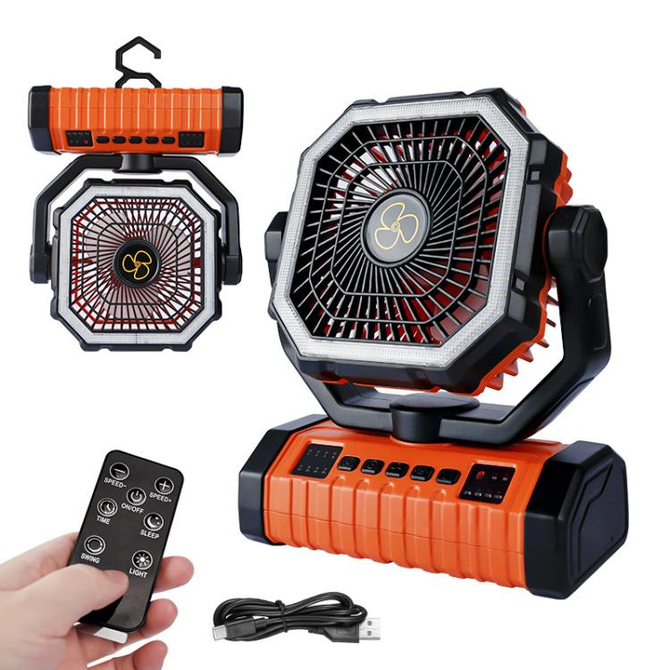 WG353 Outdoor Camping Hook Tent Desktop Fan 20000mAh Battery(Black) - Image 2