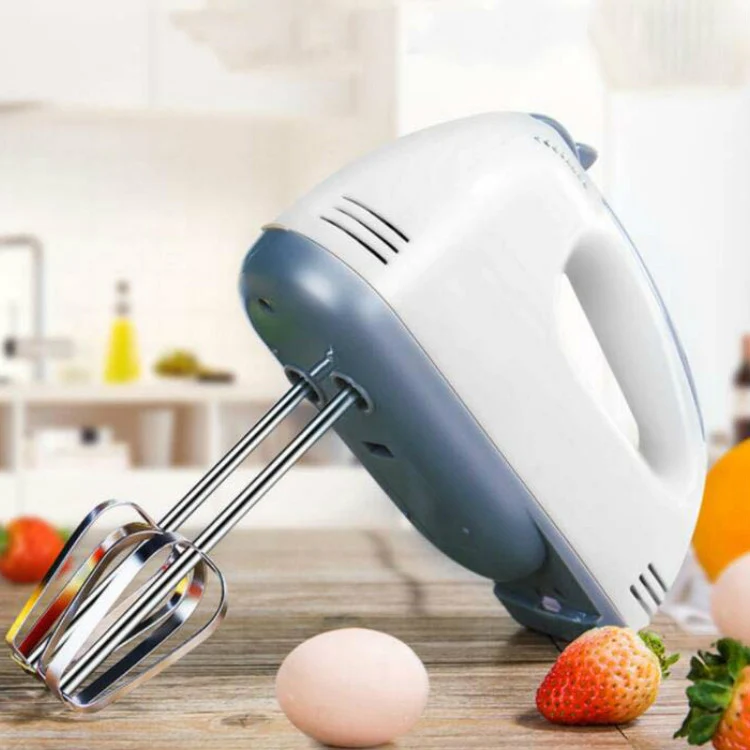 Whisk Electric Household Mini Whisk Baking Small Whipped Cream Machine, Specification:EU Plug+4 Stirring Rods - Image 2