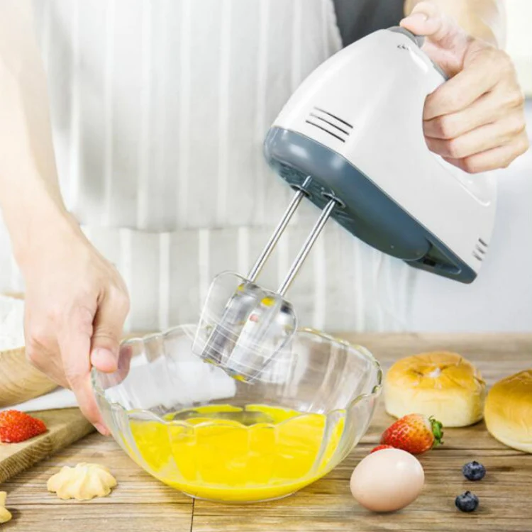 Whisk Electric Household Mini Whisk Baking Small Whipped Cream Machine, Specification:EU Plug+4 Stirring Rods - Image 4