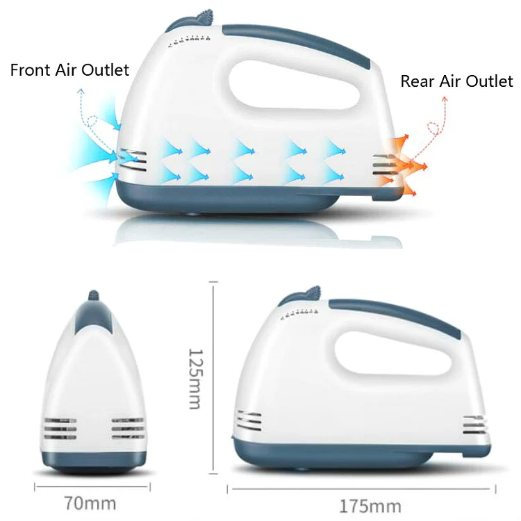 Whisk Electric Household Mini Whisk Baking Small Whipped Cream Machine, Specification:EU Plug+4 Stirring Rods - Image 7