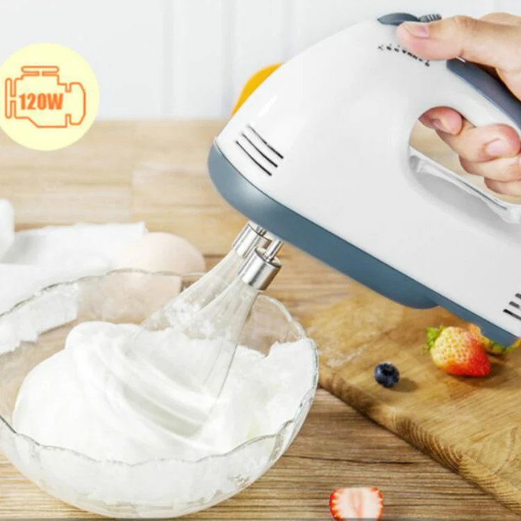 Whisk Electric Household Mini Whisk Baking Small Whipped Cream Machine, Specification:UK Plug+4 Stirring Rods - Image 3