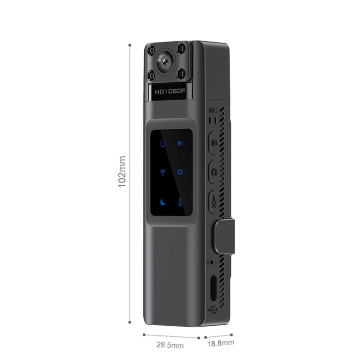 WIFI HD Night Vision Chest-Worn Work Recorder Cycling Camera, Model: L13+128G TF Card+Bracket - Image 4