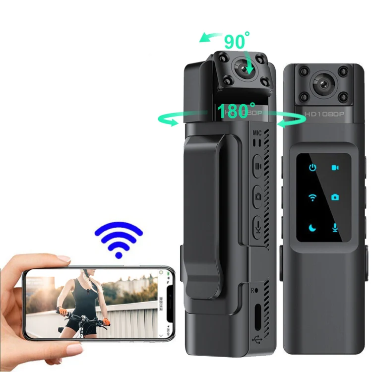 WIFI HD Night Vision Chest-Worn Work Recorder Cycling Camera, Model: L13+32G TF Card+Bracket - Image 2